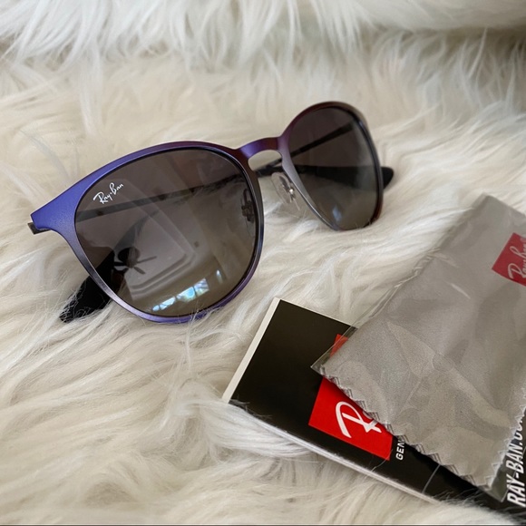 Ray ban 54mm Erika round sunglasses - Picture 7 of 11